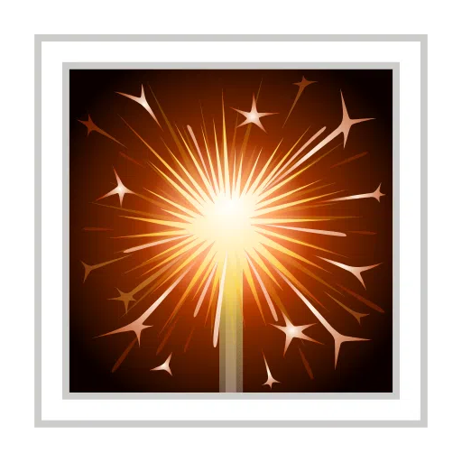 sparkler as rendered by Telegram