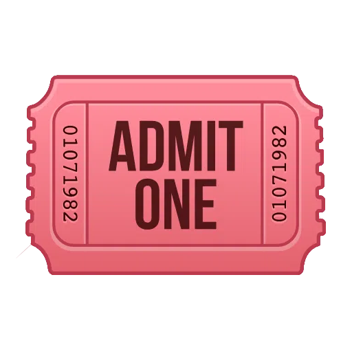 admission tickets as rendered by Telegram