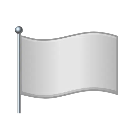 weiße Flagge as rendered by Telegram