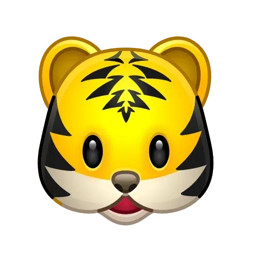 rosto de tigre as rendered by Telegram