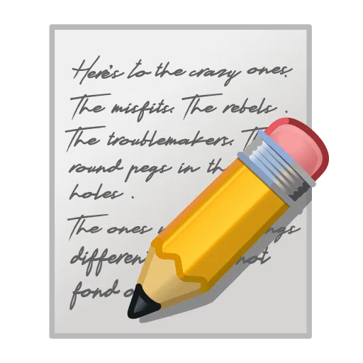 Papier und Bleistift as rendered by Telegram