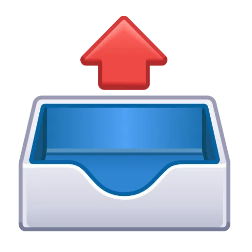 outbox tray as rendered by Telegram