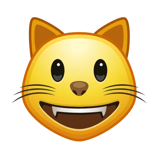 gatto che sorride as rendered by Telegram
