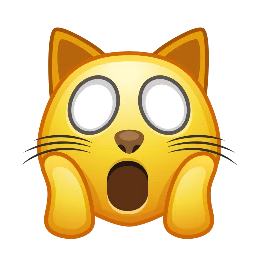 gatto esterrefatto as rendered by Telegram