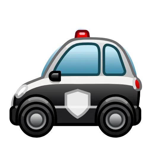 police car as rendered by Telegram