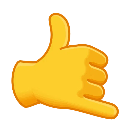 call me hand as rendered by Telegram