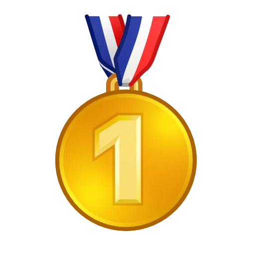 1st place medal as rendered by Telegram