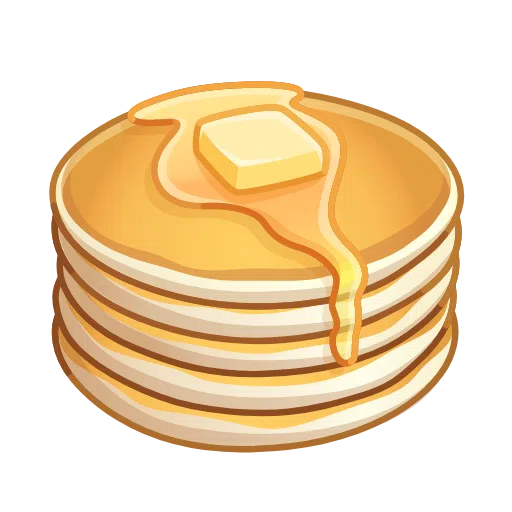 pancakes as rendered by Telegram