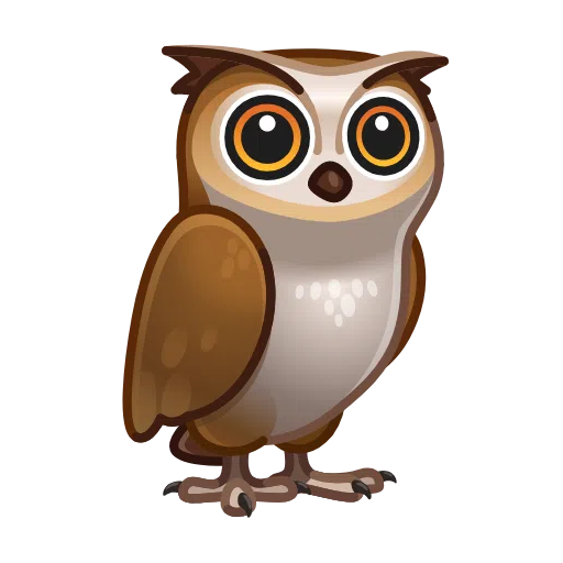 owl as rendered by Telegram