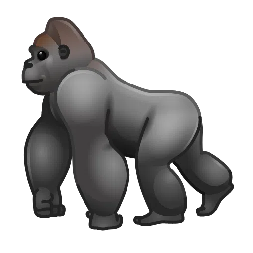 Gorilla as drawn by Telegram in Telemoji November 2023