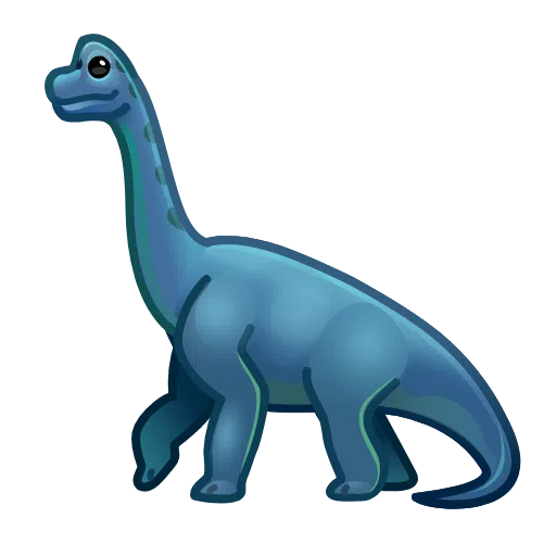 sauropod as rendered by Telegram