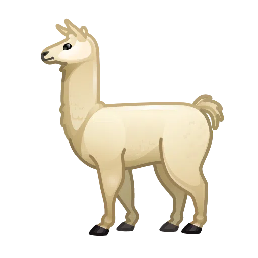 llama as rendered by Telegram