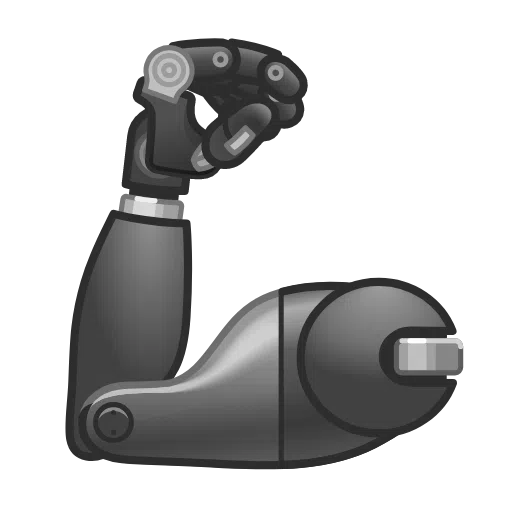 mechanical arm as rendered by Telegram