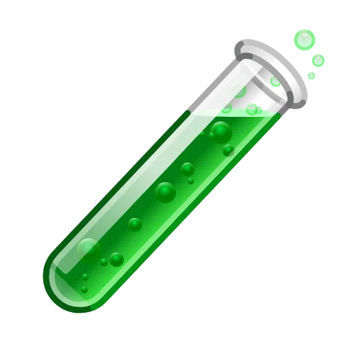 test tube as rendered by Telegram