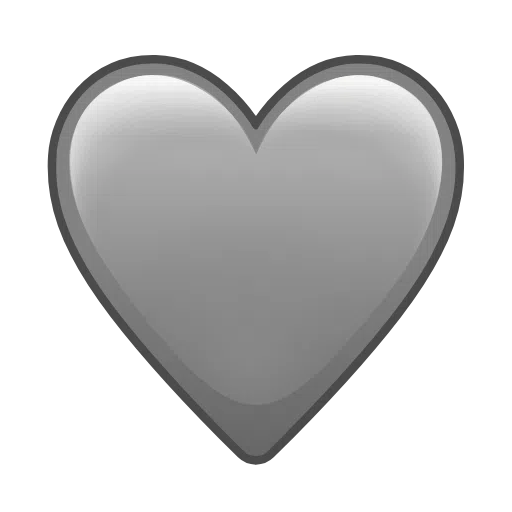 cuore grigio as rendered by Telegram