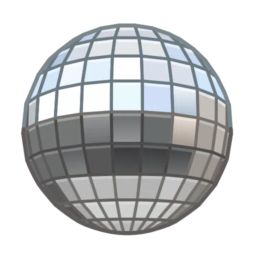 mirror ball as rendered by Telegram