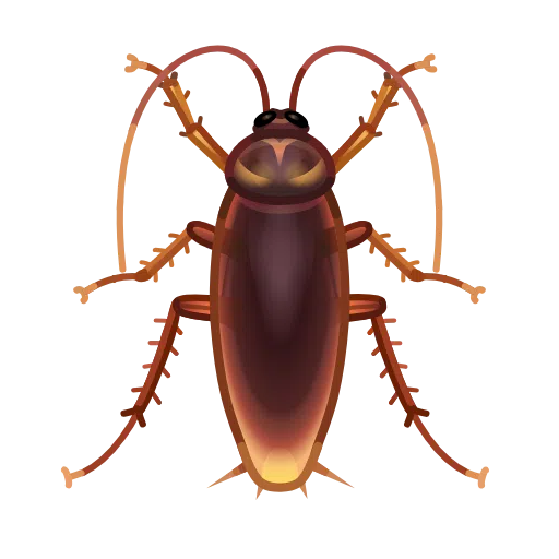 Cockroach as drawn by Telegram in Telemoji November 2023