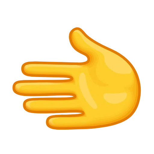 Leftwards Hand as drawn by Telegram in Telemoji November 2023