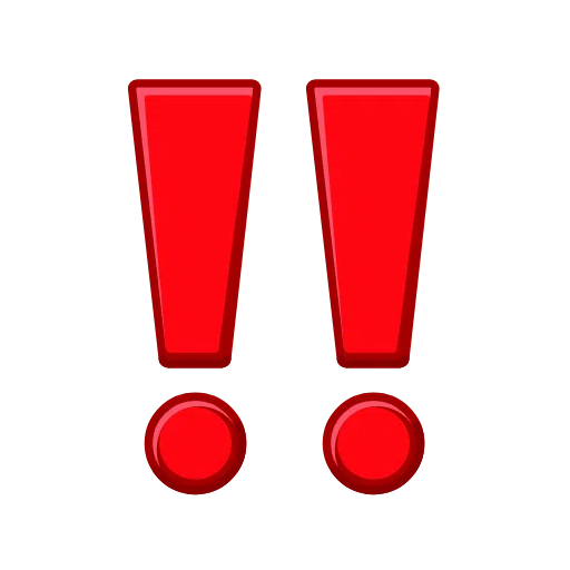 double exclamation mark as rendered by Telegram