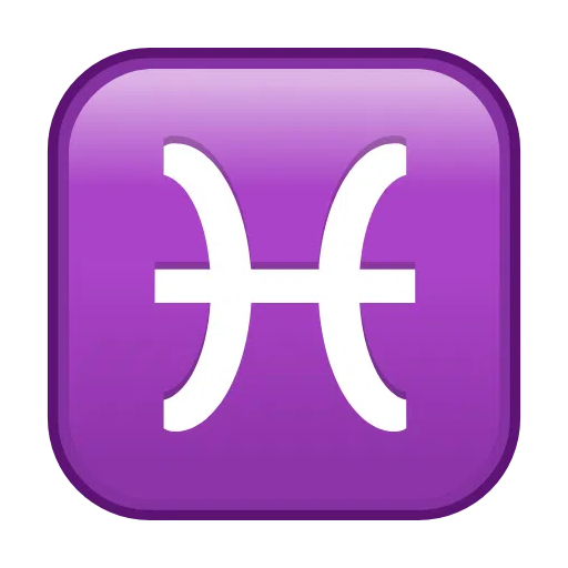 Segno zodiacale dei Pesci as rendered by Telegram