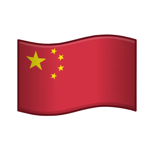 Flag: China as drawn by Telegram in Telemoji October 2022