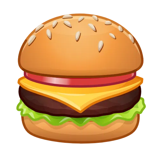 Hamburger as drawn by Telegram in Telemoji October 2022