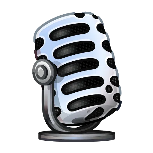 Studio Microphone as drawn by Telegram in Telemoji October 2022
