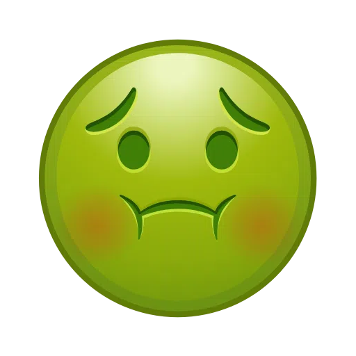 Nauseated Face as drawn by Telegram in Telemoji October 2022