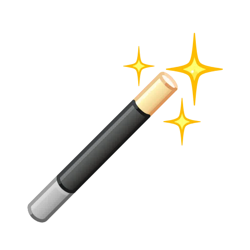 Magic Wand as drawn by Telegram in Telemoji October 2022