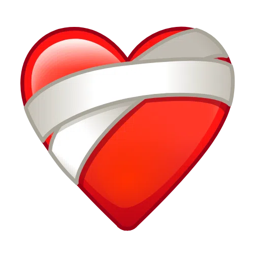 Mending Heart as drawn by Telegram in Telemoji October 2022