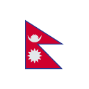 Flag: Nepal as drawn by Toss Face in 1.3