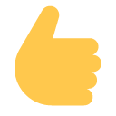Thumbs up as drawn by Toss Face in 1.3