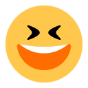 Grinning Squinting Face, the previous design