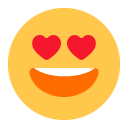 Smiling Face with Heart-Eyes, the previous design