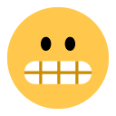 Grimacing Face as drawn by Toss Face in 1.3