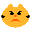 Pouting Cat as drawn by Toss Face in 1.3