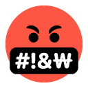 Face with Symbols on Mouth, the previous design
