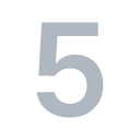 Digit Five as drawn by Toss Face in 1.3
