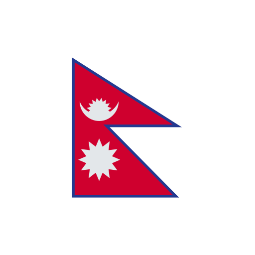 Flag: Nepal as drawn by Toss Face in 1.5