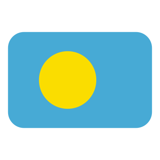 Flag: Palau as drawn by Toss Face in 1.5