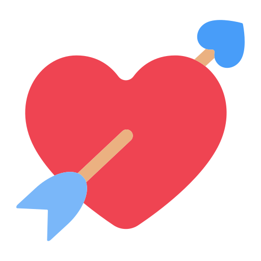 Heart with Arrow as drawn by Toss Face in 1.5