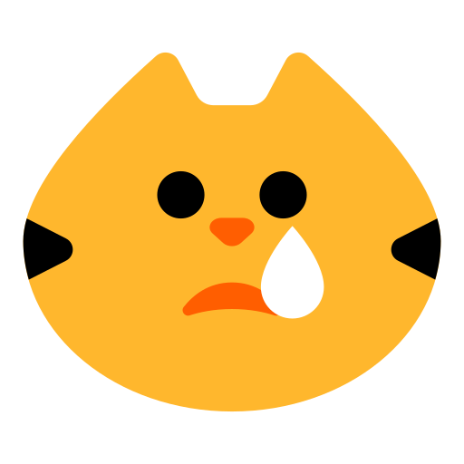 وجه قطة يبكي as drawn by Toss Face in 1.5