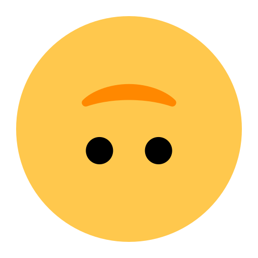 Upside-Down Face as drawn by Toss Face in 1.5