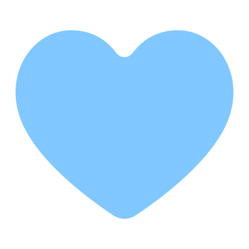 Light Blue Heart as drawn by Toss Face in 1.5