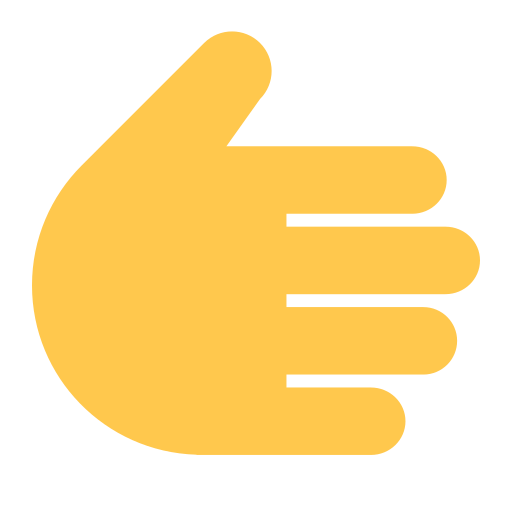 Rightwards Hand as drawn by Toss Face in 1.5