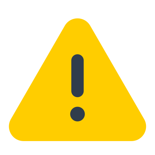 Warning as drawn by Toss Face in 1.5
