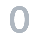 Digit Zero as rendered by Toss Face