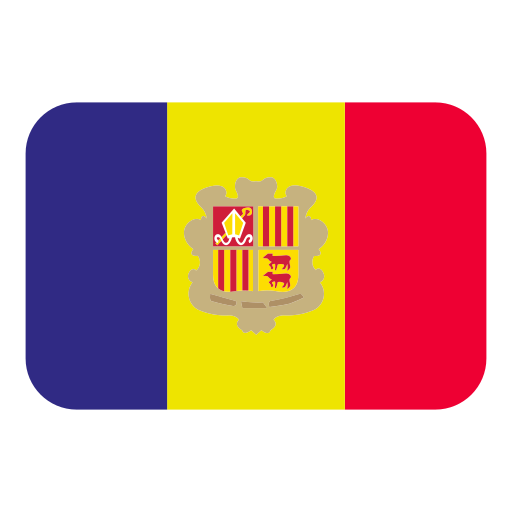 flag: Andorra as rendered by Toss Face