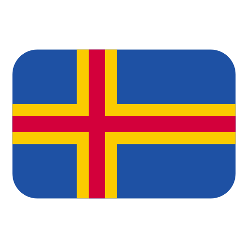 flag: Åland Islands as rendered by Toss Face