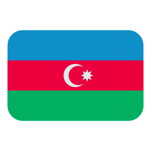 flag: Azerbaijan as rendered by Toss Face